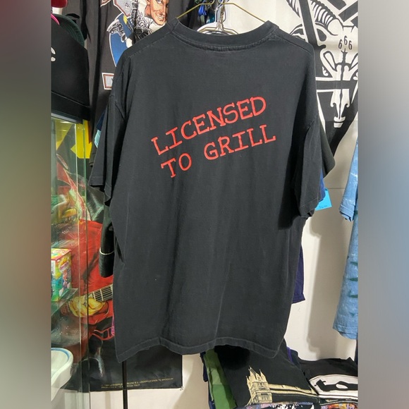 Vintage chili’s bar and grill licence to grill single stitch tee shirt - Picture 2 of 5